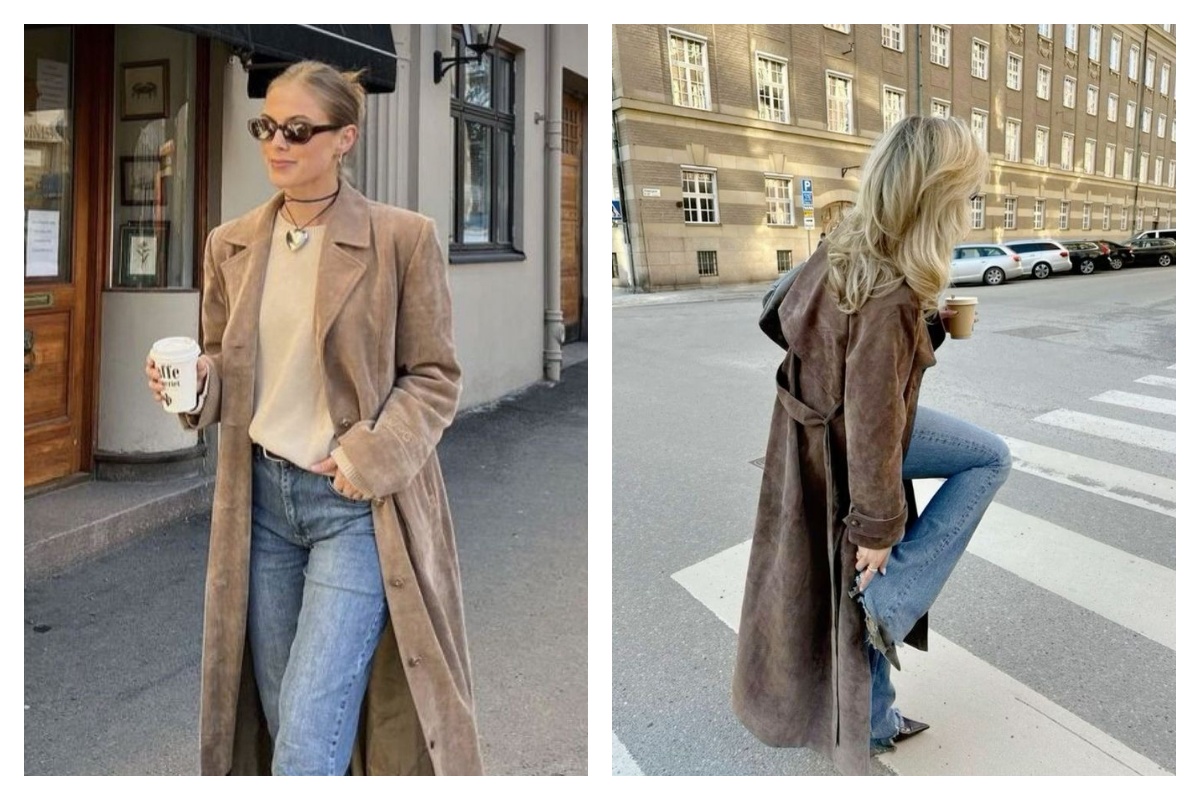 X idées de looks avec un trench en daim